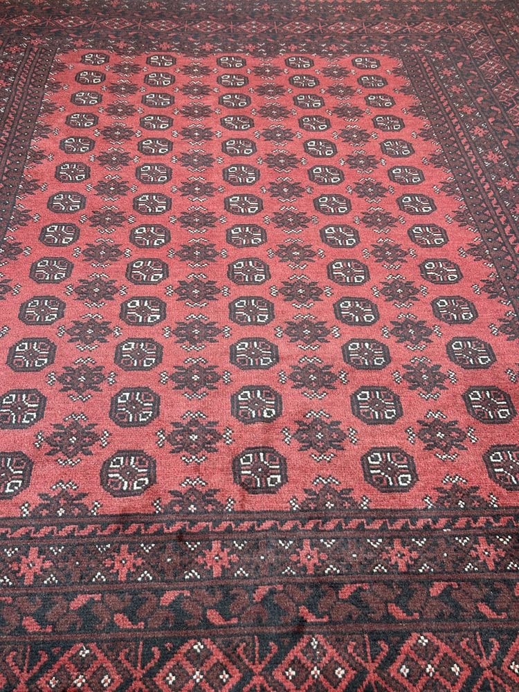 Tribal Turokman Pure Wool pile Hand Knotted From Afghanistan