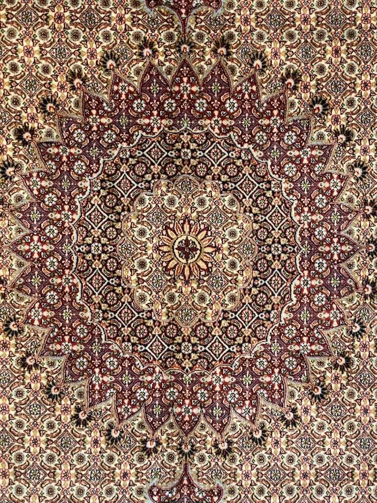 Persian Mud Pure wool pile silk highlights hand knotted 300cm x 200cm
