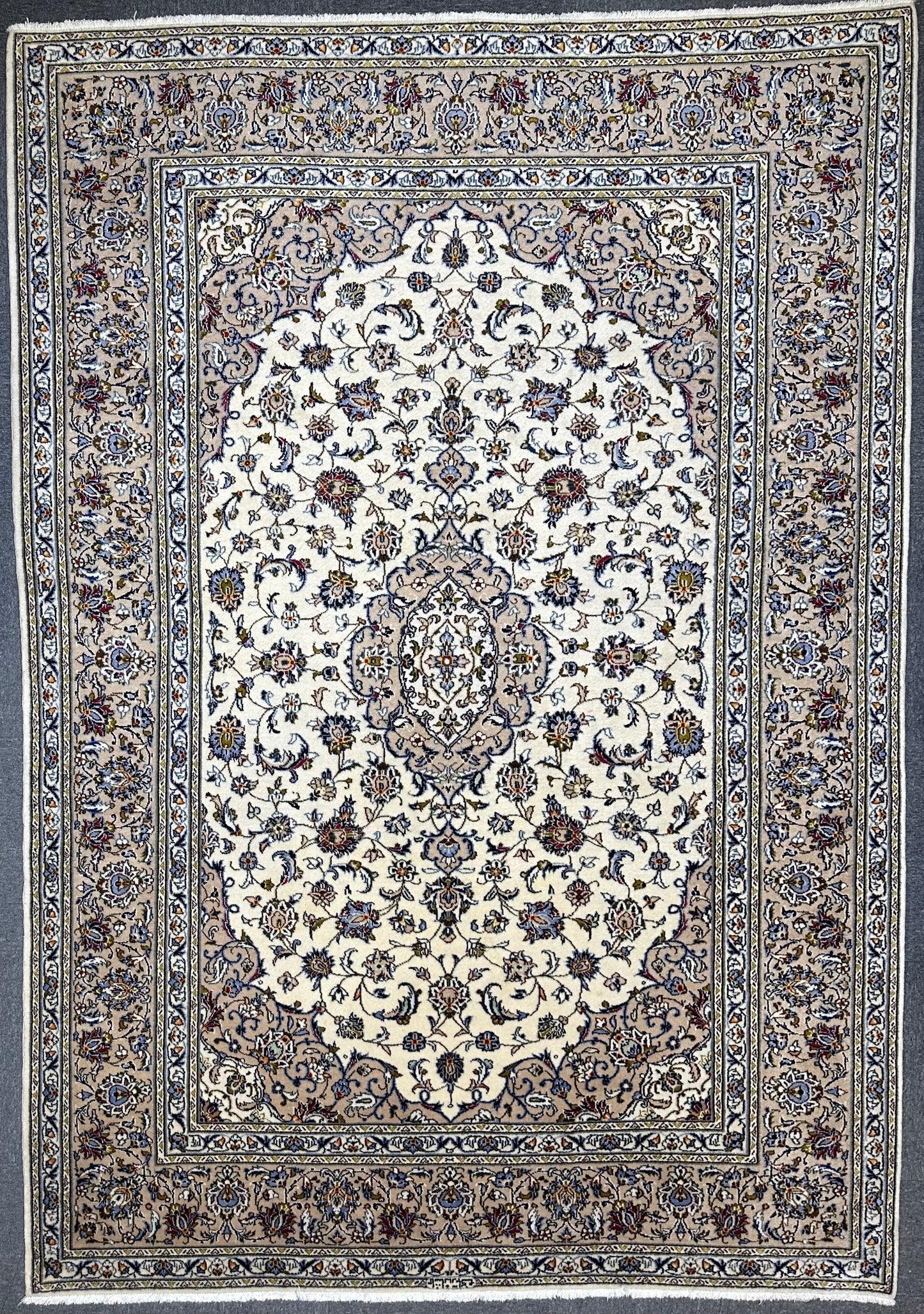 Fine Persian Kashan Signature Rug From Persia