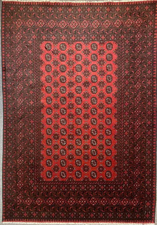 Tribal Turokman Pure Wool pile Hand Knotted From Afghanistan