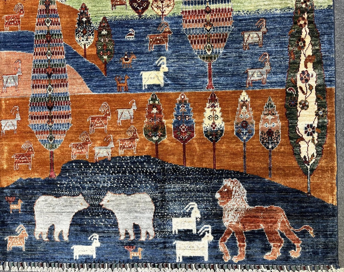 Stunning Handmade Afghan Khurjeen Extremely high grade woollen Rug