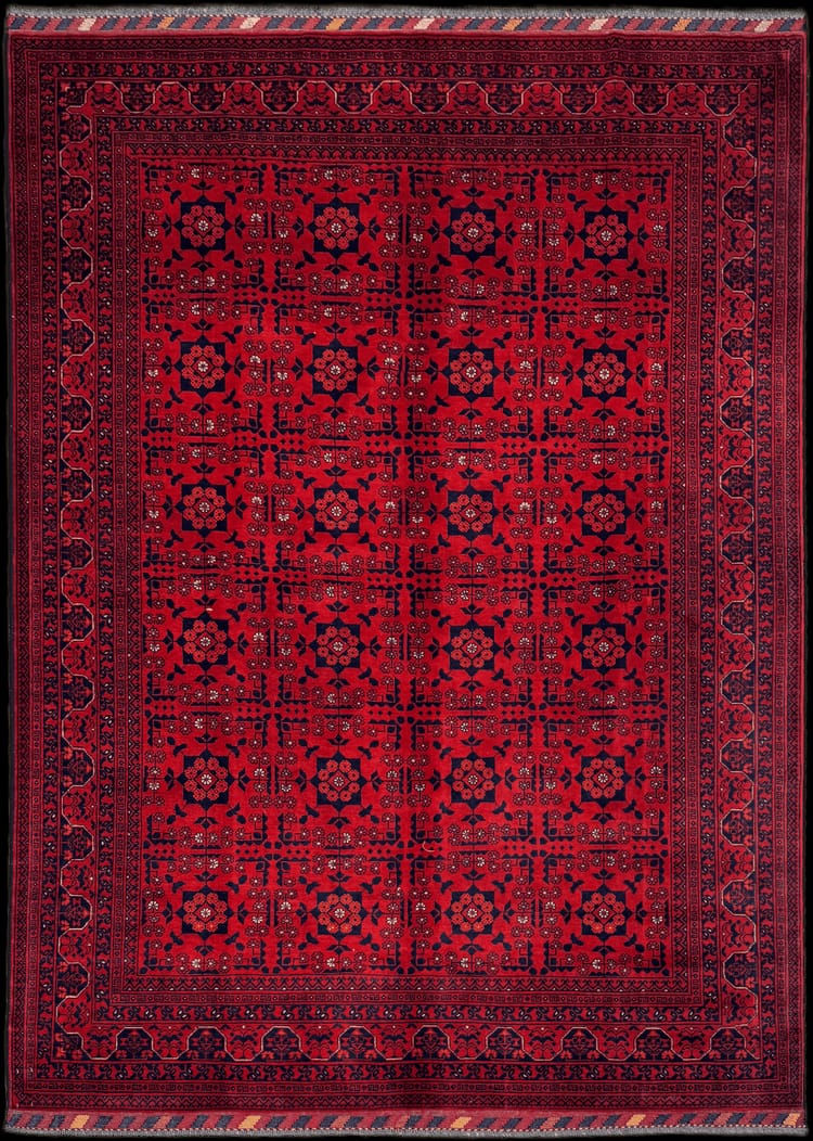 Tribal Khal Mohammedi fine Afghan Rug 100% Pure wool pile