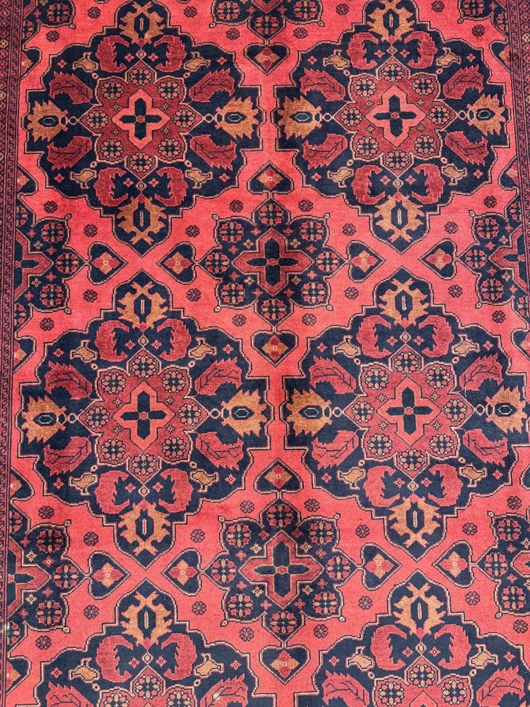 Fine Rare Hand Knotted Afghan Rug 100% Natural Dye's