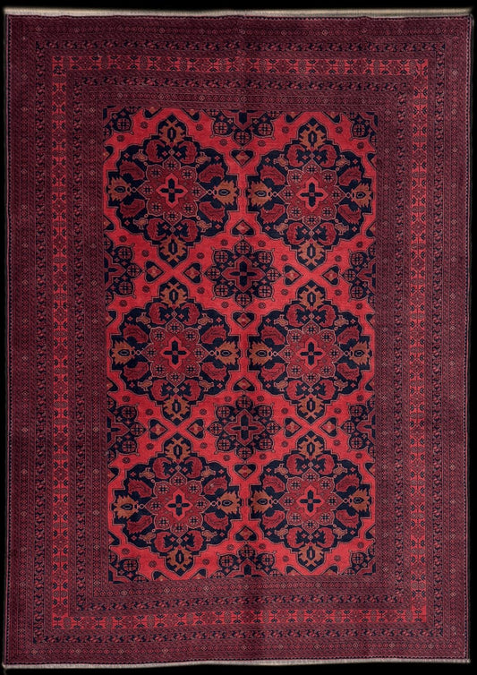 Fine Rare Hand Knotted Afghan Rug 100% Natural Dye's
