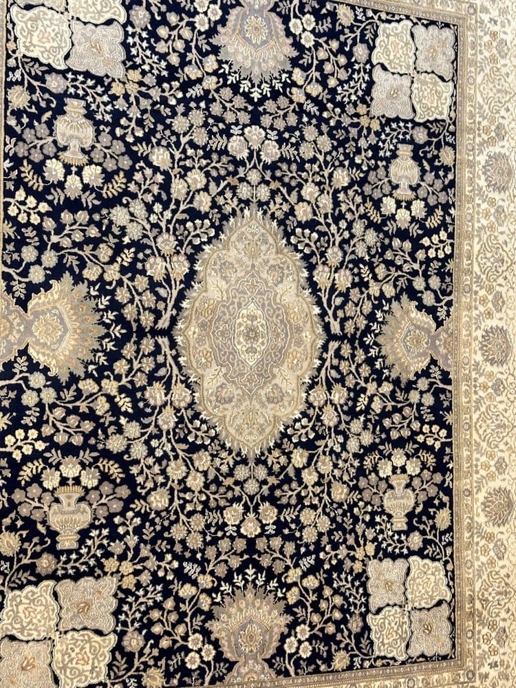 Persian Ifshar fine wool with silk highlight hand knotted 312cm x 240cm