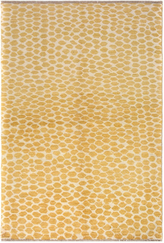 Modern Moroccan Pure wool pile rug hand knotted 277cm x 188cm