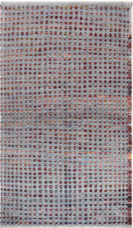 322cm x 189cm Modern Moroccan Rug Hand Knotted Pure wool pile