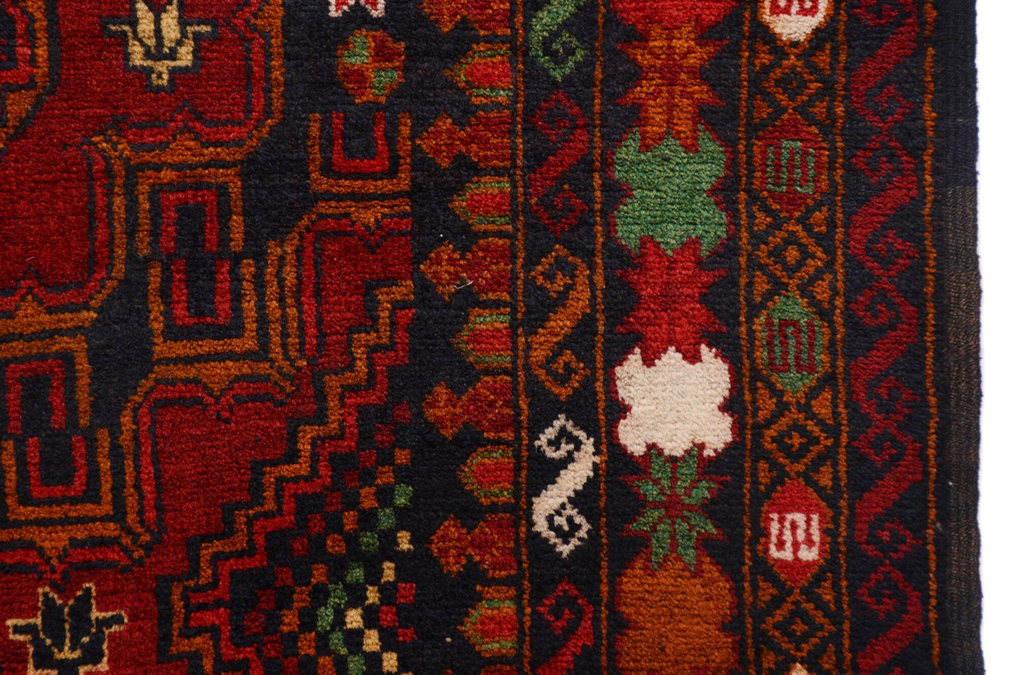 199cm x 111cm Afghan Baluchi area rug pure wool pile rug