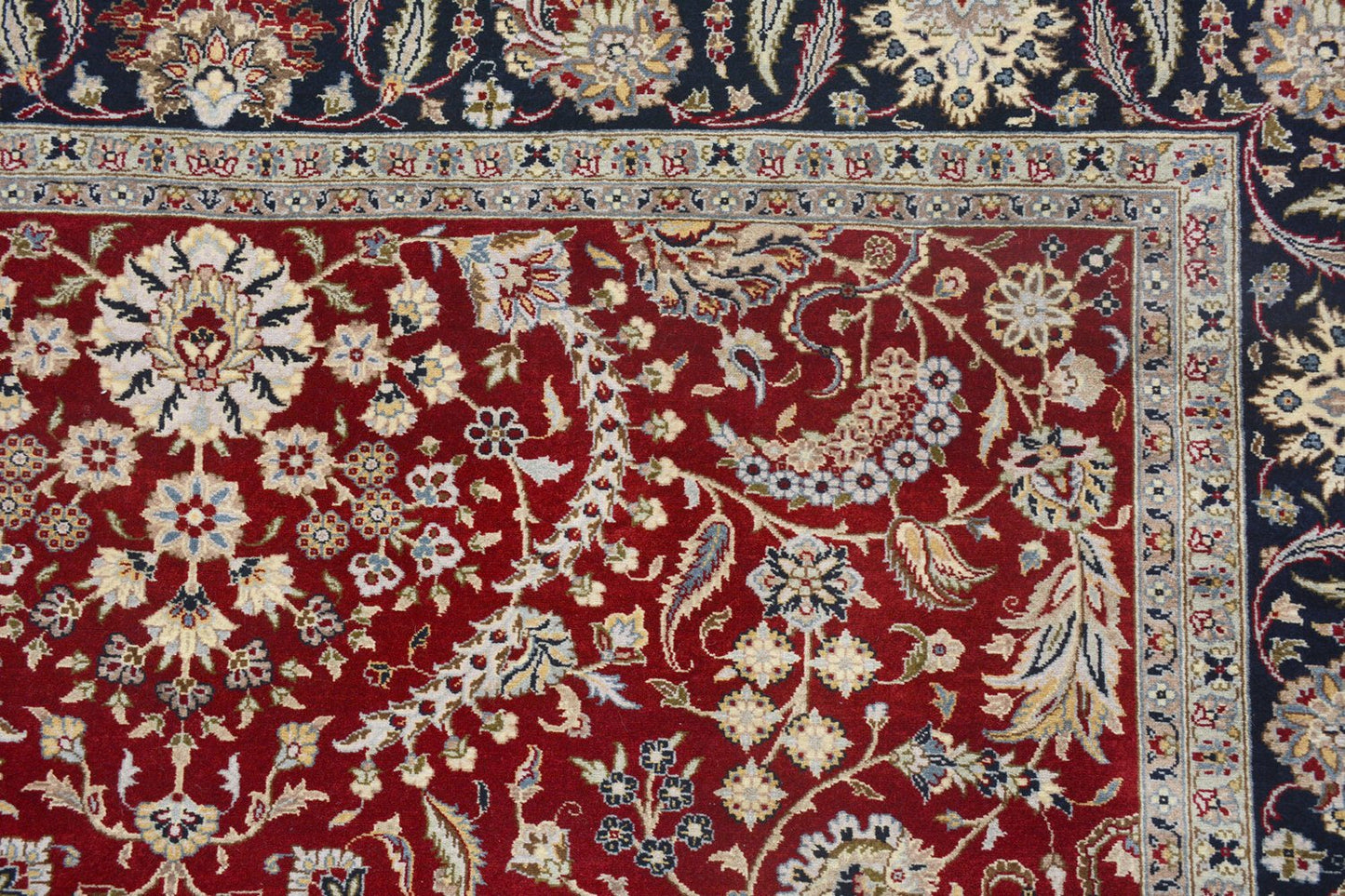 268cm x 188cm Kashmiri rug Hand Knotted Pure wool pile area rug