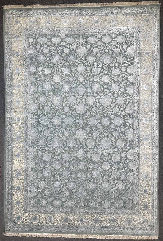 Fine Ziegler Wool & Silk Hand Knotted Rug