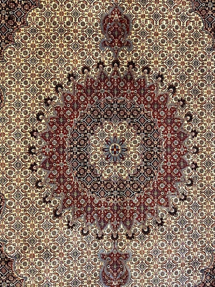 Persian Mud Pure wool pile silk highlights hand knotted 300cm x 200cm