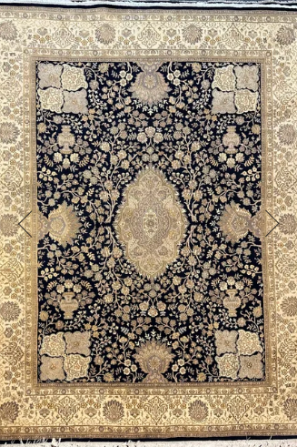 Persian Ifshar fine wool with silk highlight hand knotted 312cm x 240cm